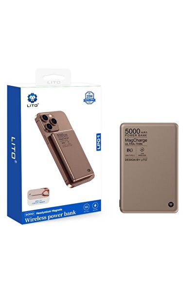 Lito LP01 5000 Mah Ultra İnce Magsafe Powerbank