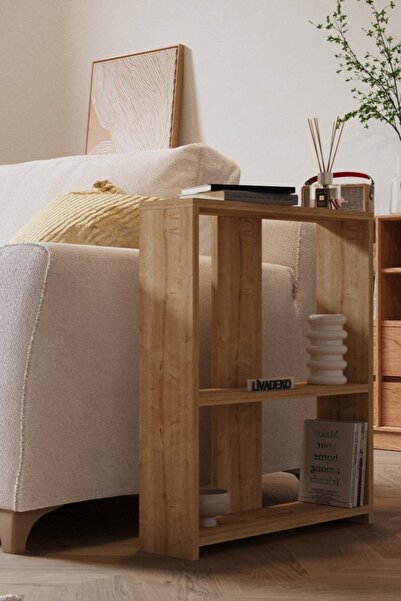 Livadeko Minimalist Zeno Yan Sehpa – Modern Dekoratif Sehpa, Salon Düzeni