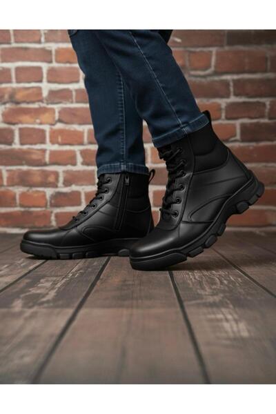Taşpınar Ayakkabı %100 Hakiki Deri Erkek Kışlık Outdoor Kaymaz Taban Suya Day...