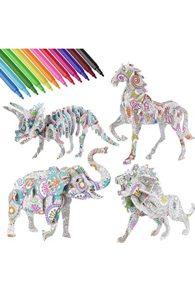 bolivia's 3D Coloring Puzzle Set