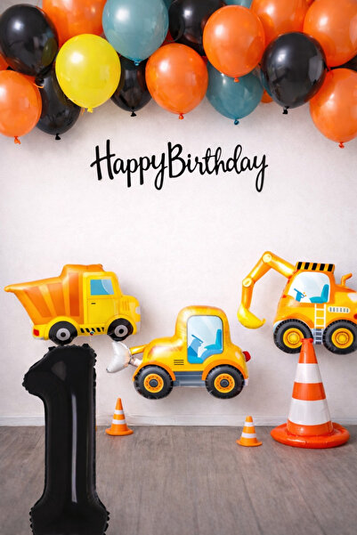 Öztürkpartievi Construction Themed 1St Birthday Balloon Set – Construction Ve...