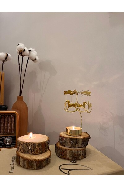 serce ATLI KARINCA ISI İLE DÖNEN MUMLUK HEDİYELİK