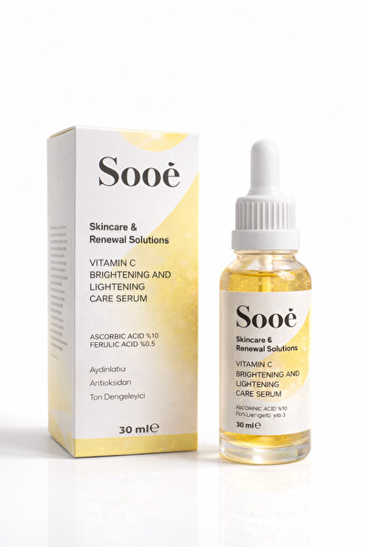 Sooê سيروم العناية بالبشرة لتفتيح البشرة وتوحيد لونها من سي فيت، 10% حمض الأس...