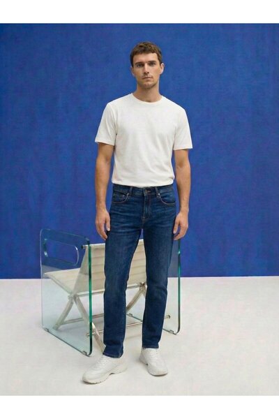 Ltb Marello Slim Fit панталони от син деним със средна талия