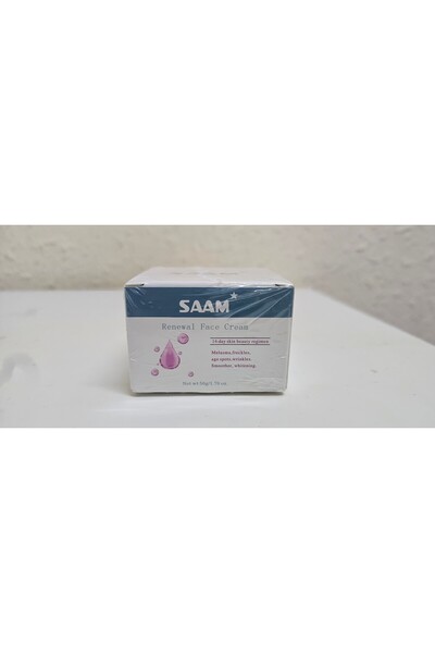 SAAM Sam's face cream reduces dark spots, brightens skin, and tightens pores....