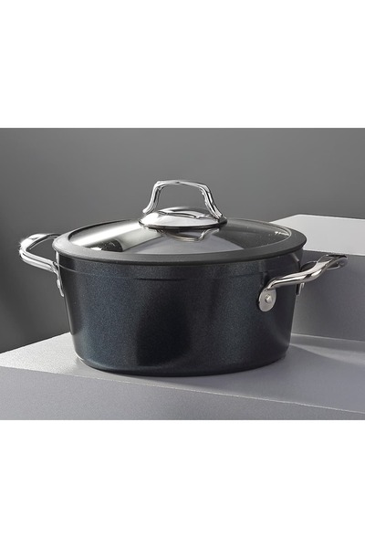 Hascevher 3 Pcs Terra Frying Pan with Strainer 24 cm