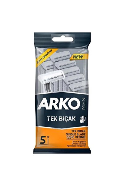 ARKO 3 ADET T1 Tek Bıçaklı 5 Li Tıraş Bıçağı