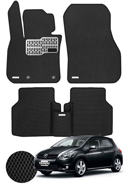 TORPEDO Toyota Auris 2010-2013 Arası Uyumlu Hücreli Premium Eva Paspas Seti T...