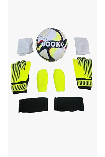 unes Futbol Topu ve Aksesuarları Seti – Tekmelik, Çorap ve Kaleci Eldiveni