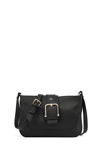 Derimod Γυναικεία τσάντα χιαστί με μαύρο μακρύ λουράκι 25WBD2380FT