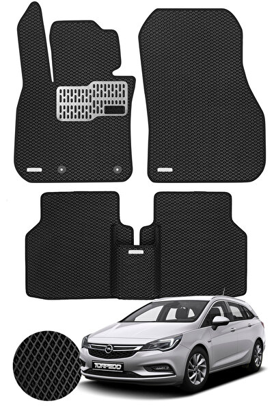 TORPEDO Opel Astra K 2015-2021 Arası Uyumlu Hücreli Premium Eva Paspas Seti T...