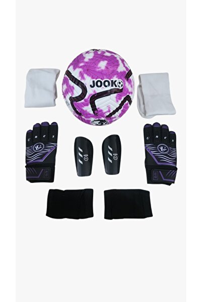 unes Futbol Topu ve Aksesuarları Seti – Tekmelik, Çorap ve Kaleci Eldiveni