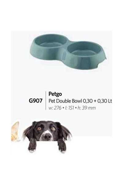 Gondol 4 قطع من وعاء طعام الحيوانات الأليفة من بيتجو، عبوتان سعة 0.30 لتر