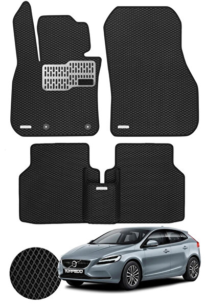TORPEDO Volvo V40 2012-2019 Arası Uyumlu Hücreli Premium Eva Paspas Seti Tam ...