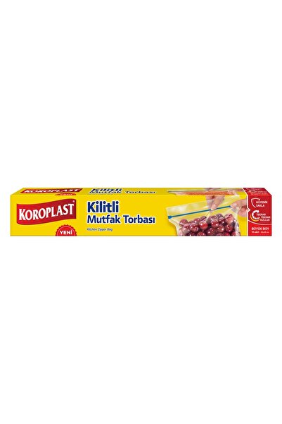 Koroplast 4 قطع من أكياس المطبخ الكبيرة ذات الأقفال