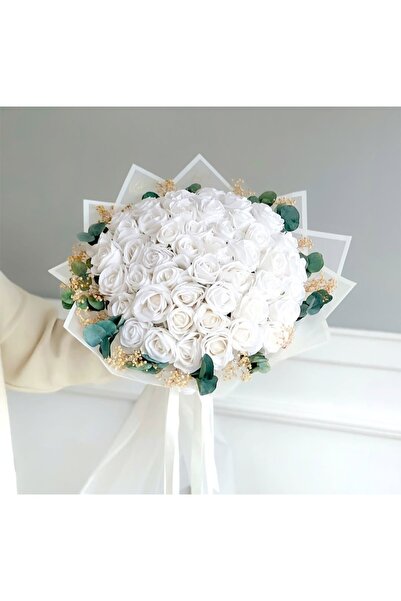 CONCEPT DESİNG TASARIM باقة ورد صناعي من القطيفة للخطوبة والوعد والطلب، مع عل...