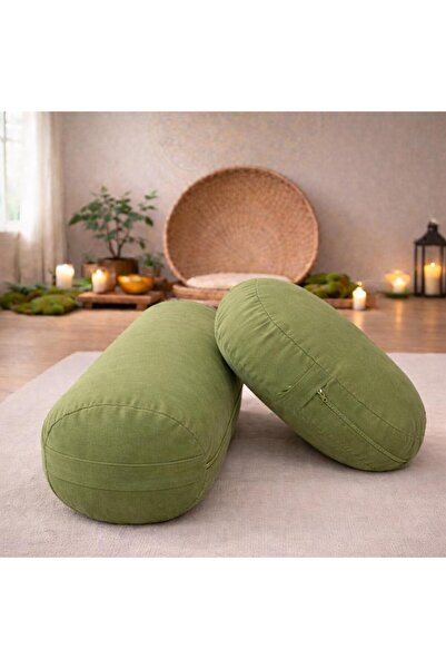 Remege Spor Malzemeleri Yuvarlak Zafu Meditasyon Minderi & Bolster Minderi İkili Yoga Meditasyon Minder Seti