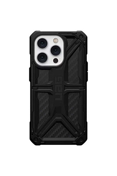 Urban Armor Gear Husa Monarch pt. iPhone 14 Pro, Black, Fibra de Carbon