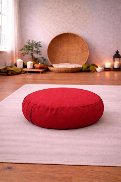Remege Spor Malzemeleri Pernă de meditație Zafu Yoga - Pernă rotundă de medit...