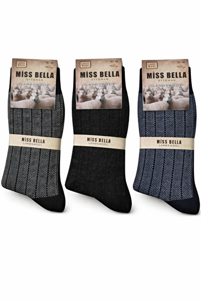 ALFA AKSESUAR 03 Missbella Wool Jacquard Men's Socks 10 Pieces