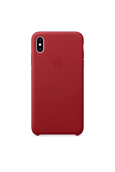 Apple Genuine Leather Case for iPhone XS Max, Red - MRWQ2ZM/A, Original, Rese...