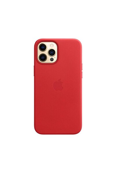 Apple Genuine Leather Case for iPhone 12 Pro Max, Scarlet Red - MHKJ3FE/A, Ma...