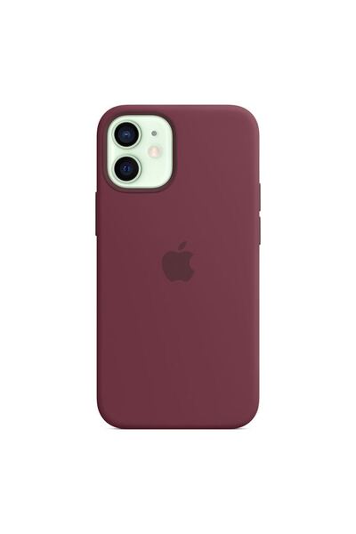 Apple Husa Silicon pt. iPhone 12 Mini, Plum - MHKQ3ZM/A, MagSafe, Originala