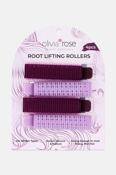 Olivia Rose 4 Pieces Root Lifting Rollers, Multicolor