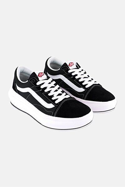 Vans Men Old Skool Over Lace Up Shoes, Black/White