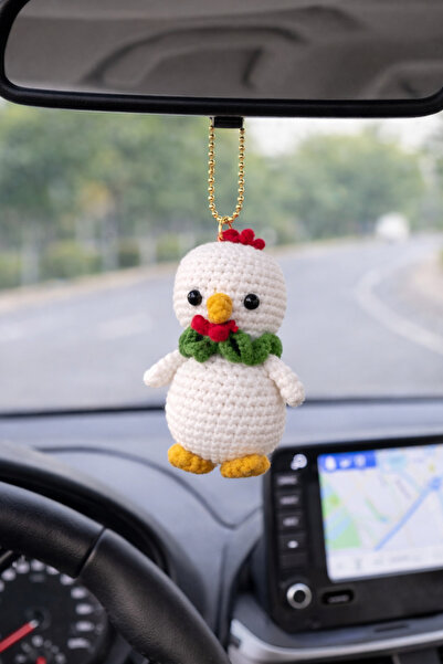 LUXIC CORE El Yapımı Amigurumi Tavuk Anahtarlık | Sevimli Örgü Peluş, Çanta v...