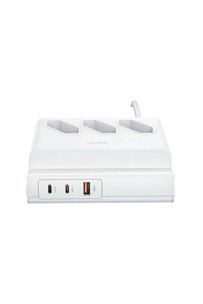 Usams Prelungitor US-CC160 - 65W, 3 prize, 2 x USB-C, 1 x USB, QC, PD, Super ...