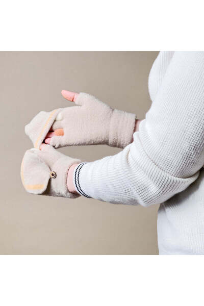 Hurtel Manusi fara Degete pt. Femei & Copii cu Protectie Detasabila