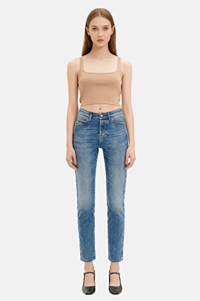 Diesel Women Babhila Slim Fit Washed Stretchable Skinny Denim Jeans, Blue