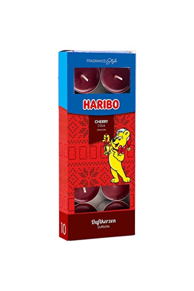 Haribo Set 10 Lumanari pastila Winterdesign Cherry Cola