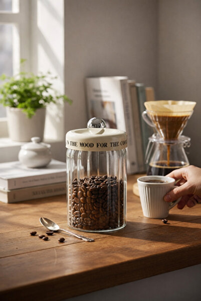 Paşabahçe 1 Adet Modern Tasarım Cam Kavanoz Seti-Sızdırmaz Kapak Bakliyat/Bah...