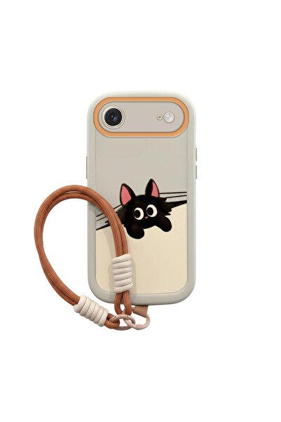 Pro Aksesuar iPhone 17 Air Compatible Case with Hand Wrist Strap Cat and Dog ...