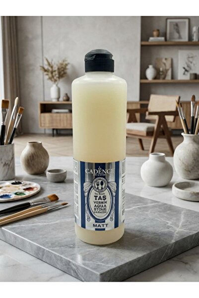 Cadence Taş Vernik Mat 500 ml Tüm Yüzeyler Kokusuz Su Bazlı Akrilik Vernik