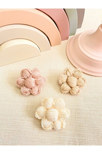 Derinkids 3 lü Pudra Saçsız Bebek Toka Seti