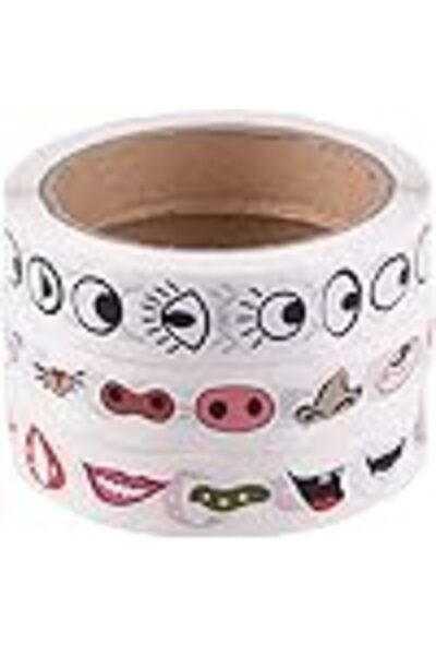 Arabest Colorful Eye Nose Mouth Cute Self Adhesive Stickers Cartoon DIY Stick...