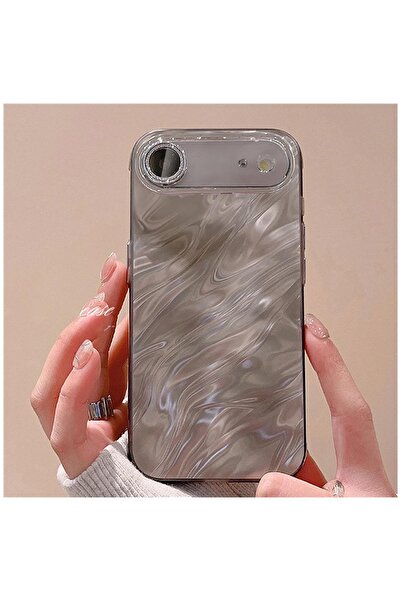 Pro Aksesuar حافظة متوافقة مع هاتف iPhone 17 Air، حافظة سيليكون مموجة لامعة ب...