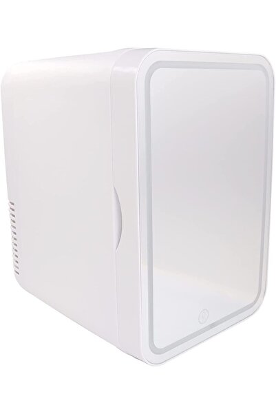 Generic 8L Makeup Mirror Fridge with LED Lights - Portable Mini Fridge for Sk...