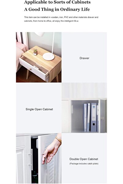 Generic Smart Drawer Lock, Keyless Cabinet Lock with App Control, Digital Sec...