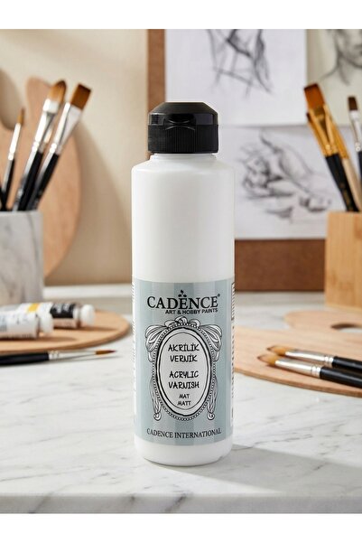 Cadence Akrilik Vernik Mat 250 ml Tüm Yüzeyler Kokusuz Su Bazlı Akrilik Vernik