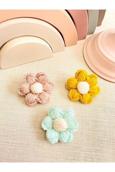 Derinkids 3 lü Pudra Saçsız Bebek Toka Seti