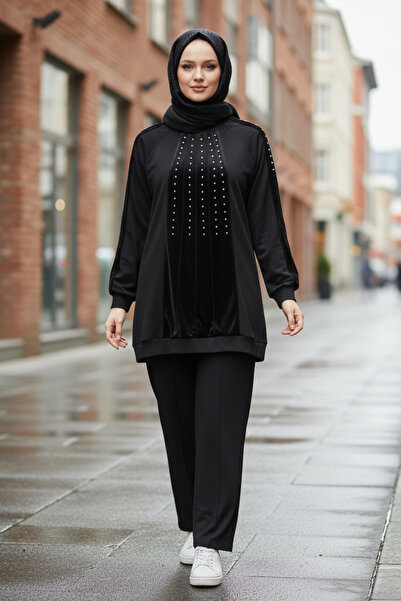 Mymood Velvet Garnished Stone Accessory Set