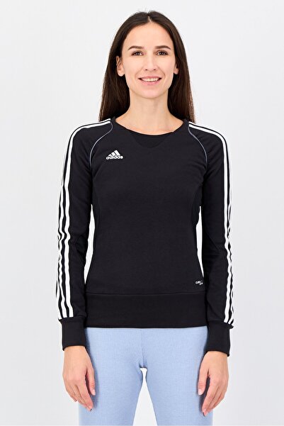 adidas Women Sportswear Fit Long Sleeve Training Sweatshirt, Black