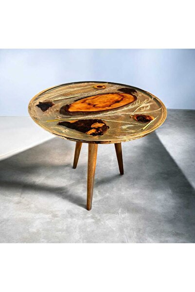 küçük ev dekorasyon Epoksi sehpa