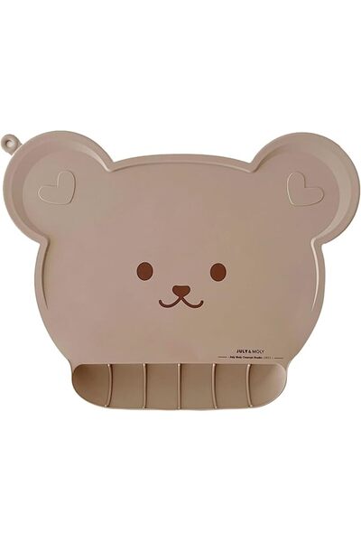 Arabest مفارش طعام للأطفال، مفارش سيليكون لطيفة على شكل دببة، مفارش طاولة مزو...