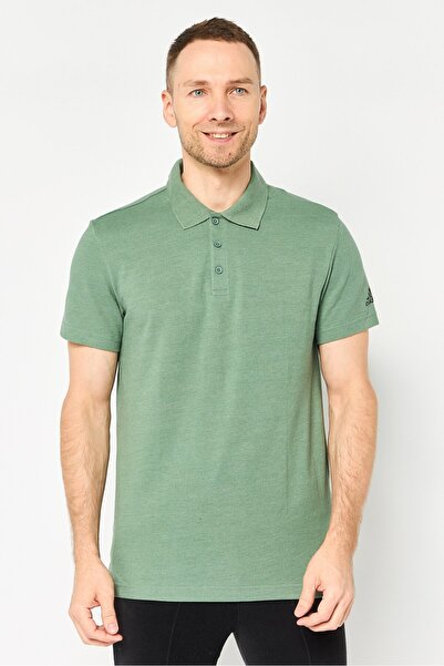 adidas Men Sportswear Fit Short Sleeve Outdoor Polo Shirt, Green