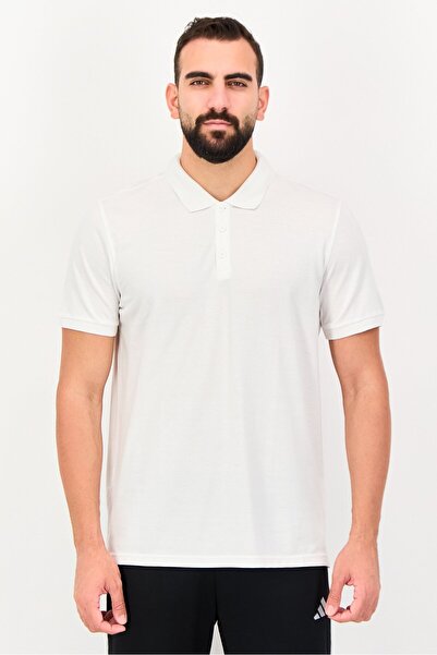 adidas Men Sportswear Fit Short Sleeve Outdoor Polo Shirt, White